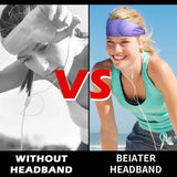 Sports Headbands for Men Women 1PC Non-Slip Moisture Wicking Workout Sweatband Fitness Running Cycling Football Yoga Hairband