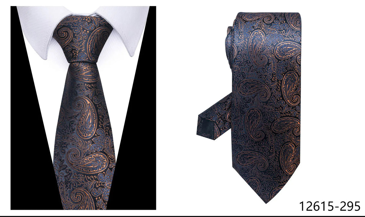 100% Silk Brand Purple Tie Men Necktie High Quality Mix Colors Silk 7.5 cm Gravatas Accessories Wedding April Fool's Day