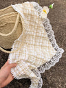 1 Pcs 1950s Retro Lace Scarf Triangle Neck Scarf Embroidered Lace Wrap Hair Wrap,Floral Crochet Hair Bandanas for Women Girls