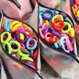 100pcs Girl Hair Bands Small Circle High Elastic Headband Hair Accessories Kids Ponytail Fixed Fashion Headband Headwear
