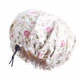 Kids Girls Sleep Cap Floral Print Hair Bonnet Satin Night Sleep Hat Turban Sleeping Hat Children Hair Care Bonnet Nightcap Caps