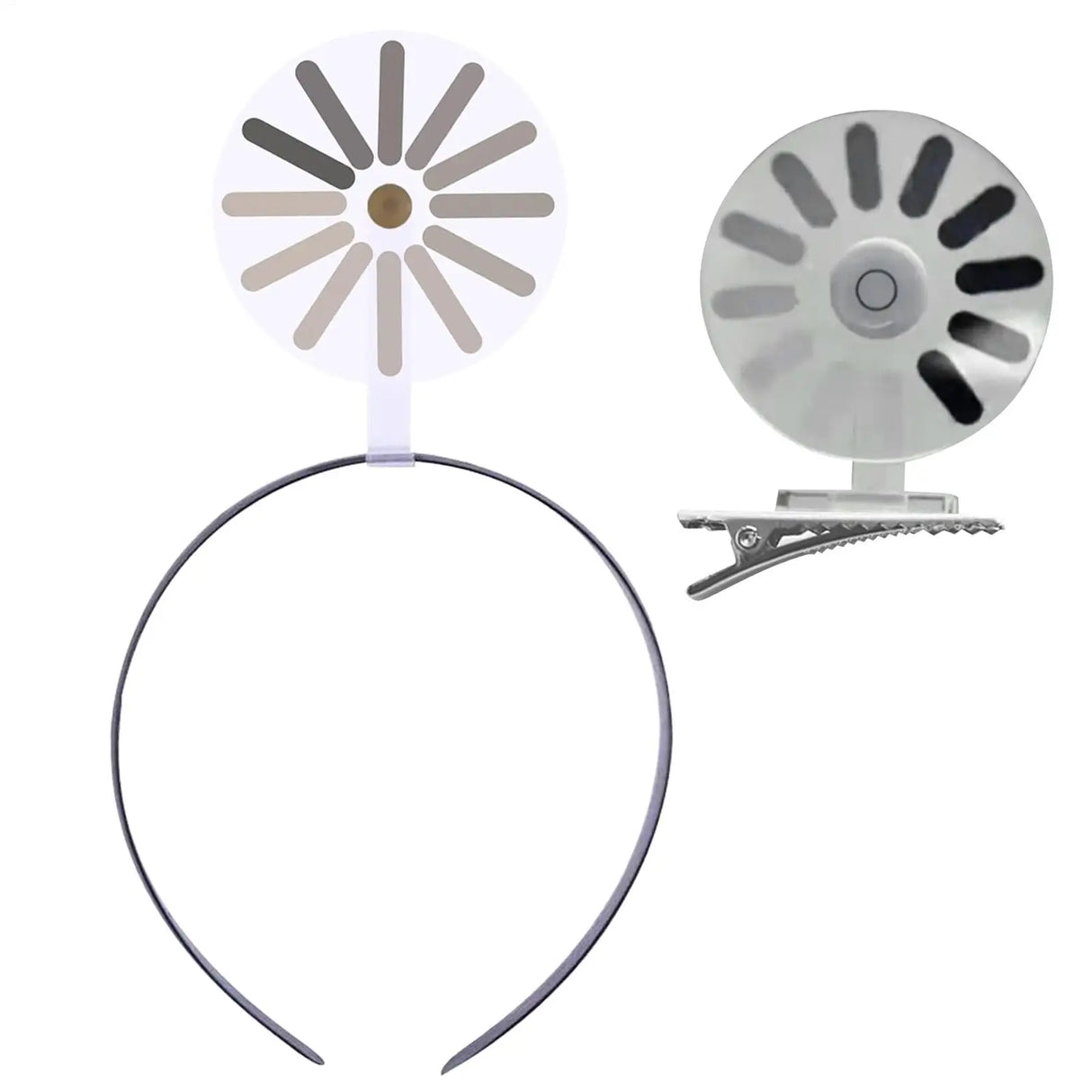 Funny Headbands Creative Hair Clips Loading Symbol Headband Eye-Catching Props Hair Accessories for Ladies Girls Party Daily Use
