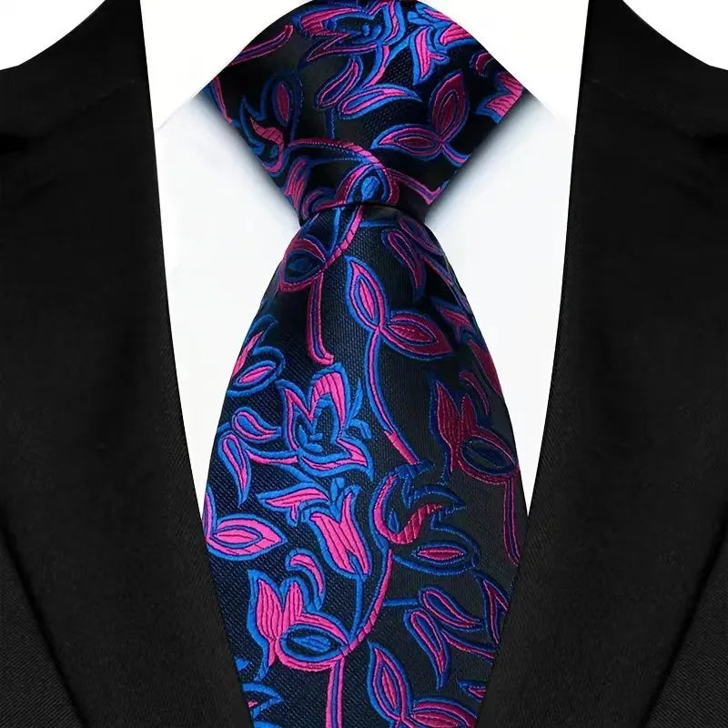 Men's Classic Paisley Tie Luxury Floral Dot 8cm Jacquard Neck Tie Necktie For Men Business Wedding Party Daily Wear Accessory