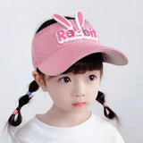 Kids Baseball Hat Empty Top 3D Rabbit Ears Baby Sun Hat Lovely Summer Hat Beach Sun Visor Cap Outdoor Supply For Girls Boys