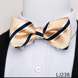 Fashion Brand Brand Silk Bow Tie Dark Blue Man Dot Wedding Accessories lover's day Fit Formal Party