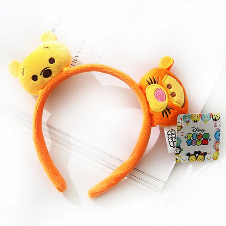 Mickey Minnie Ears Headband Cartoon Animal Plush EARS COSTUME Hallowmas Headband Cosplay Plush Gift Doll Girls Party Hair band