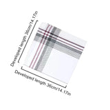 12pc Classic Stripe Plaid Handkerchiefs Men Women Pocket Sweat-absorbing Handkerchief Wedding Party Business Chest Towel Scarves