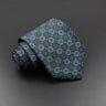 Men's Fashion Silk Tie 7.5cm Soft Novelty Necktie Blue Green Orange Color Ties For Men Dot Floral Bowtie Wedding Business Gift