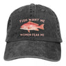 Fish Want Me Women Fear Me Classic Baseball Cap Men Hats Women Visor Protection Snapback Animal Caps