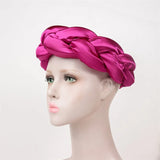 Fashion Candy Color Braids Twist Headbands for Women African Headwear Elastic Hair Bands Ladies Turban Female Bandage Headwrap