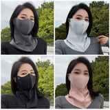 Ice Silk Sun Protection Mask Cool 3D Breathable Sunshade Face Mask Dustproof Neck Protection Anti-UV Neck Scarf Cycling