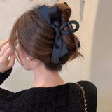 Fashion Bow Hair Claw Clips for Women Elegant Ponytail Braid Hair Clips Sweet Hairpins Shark Clip Girls Hair Accessories