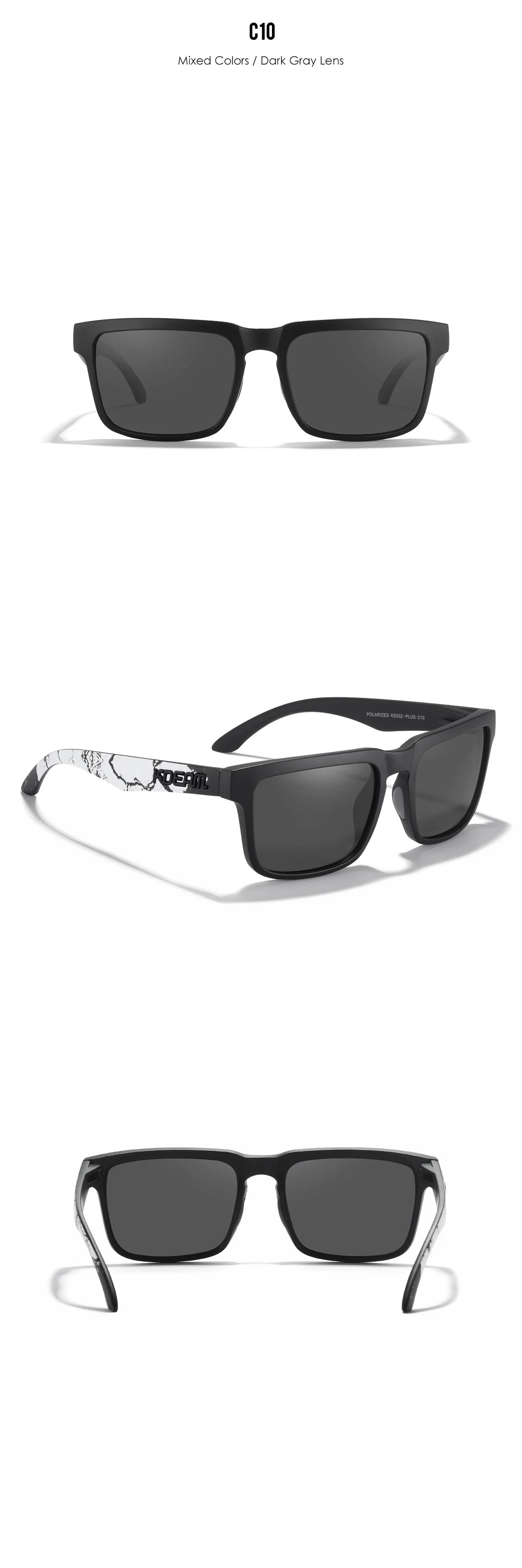 KDEAM Oversized Sunglasses Polarized Photochromic Lenses Night Vision Goggles Designed For Both Men And Women Large Glasses