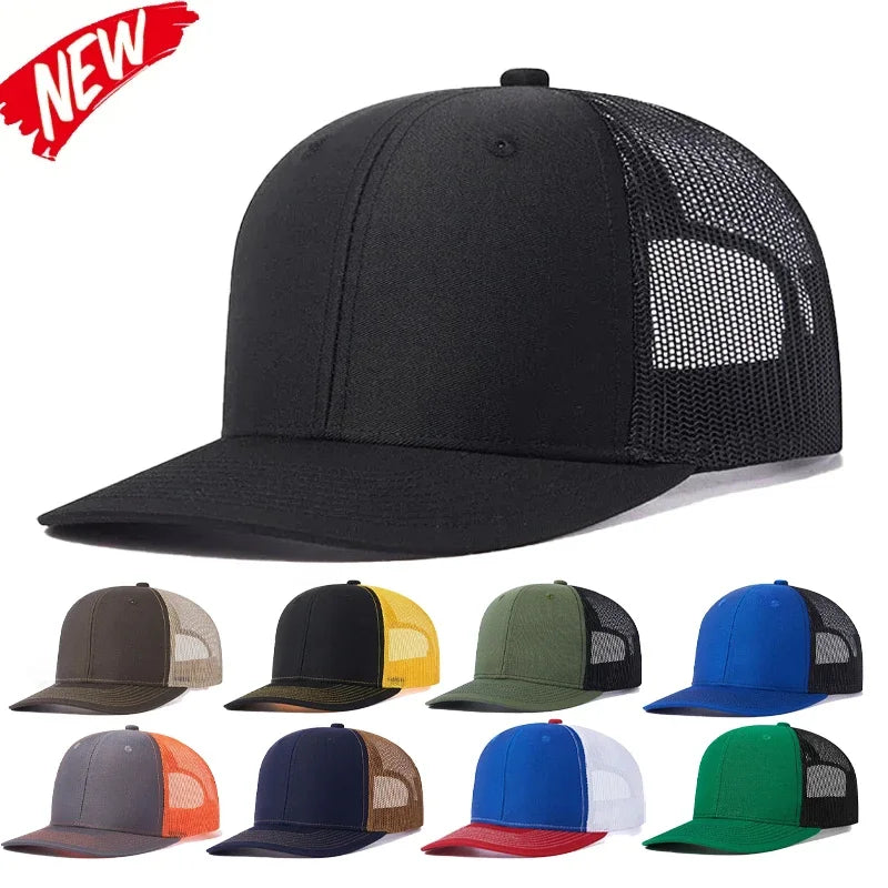 Hot Sale Unisex Baseball Cap for Men Women Slight Curved Brim Style Trucker Hat Casual Outdoor Breathable Cap Gorras Hombre