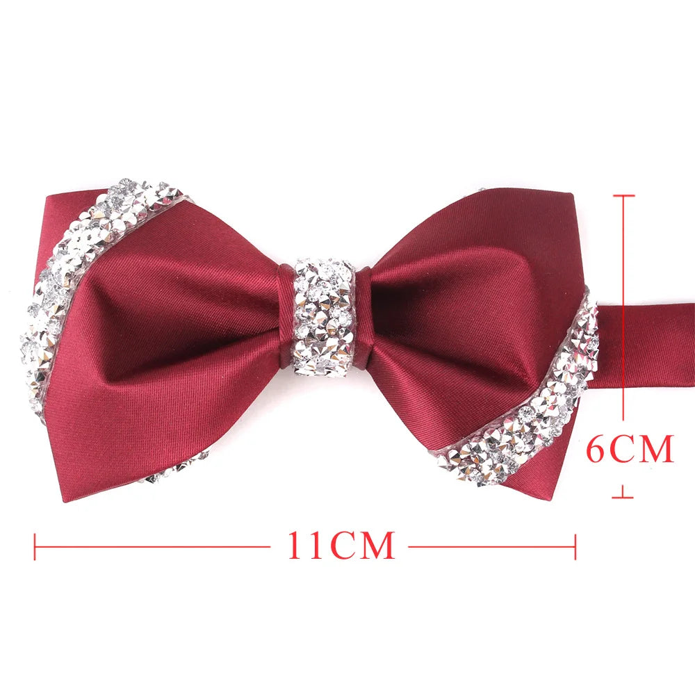Wedding Bow ties For Groom Fashion Casual Bow tie For Men Women Party Bow knot Adult Bow Ties Cravats Groomsmen Solid Bowties