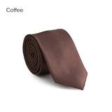 Fashion Casual Slim Plain Mens Solid Skinny Neck Party wedding Tie Silk Necktie