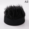 Baseball Cap Men Women Beanie Wig Hat Fun Short Hair Caps Breathable Soft for Party Toupee Hats Outdoor