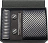Classic 100% Silk Men's Ties In Gift box 8cm Plaid Dot Striped Business Necktie Handkerchief Cufflinks Wedding Party Tie Set