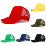 1 Piece Custom Logo Mesh Hats Men's Relaxation Hat Cheap Adult Adjustable Polyester Baseball Caps Students Hat Free Design
