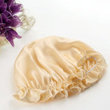100% Mulberry Silk Nightcap Hair Styling Pure Silk Sleeping Hat Free Shipping