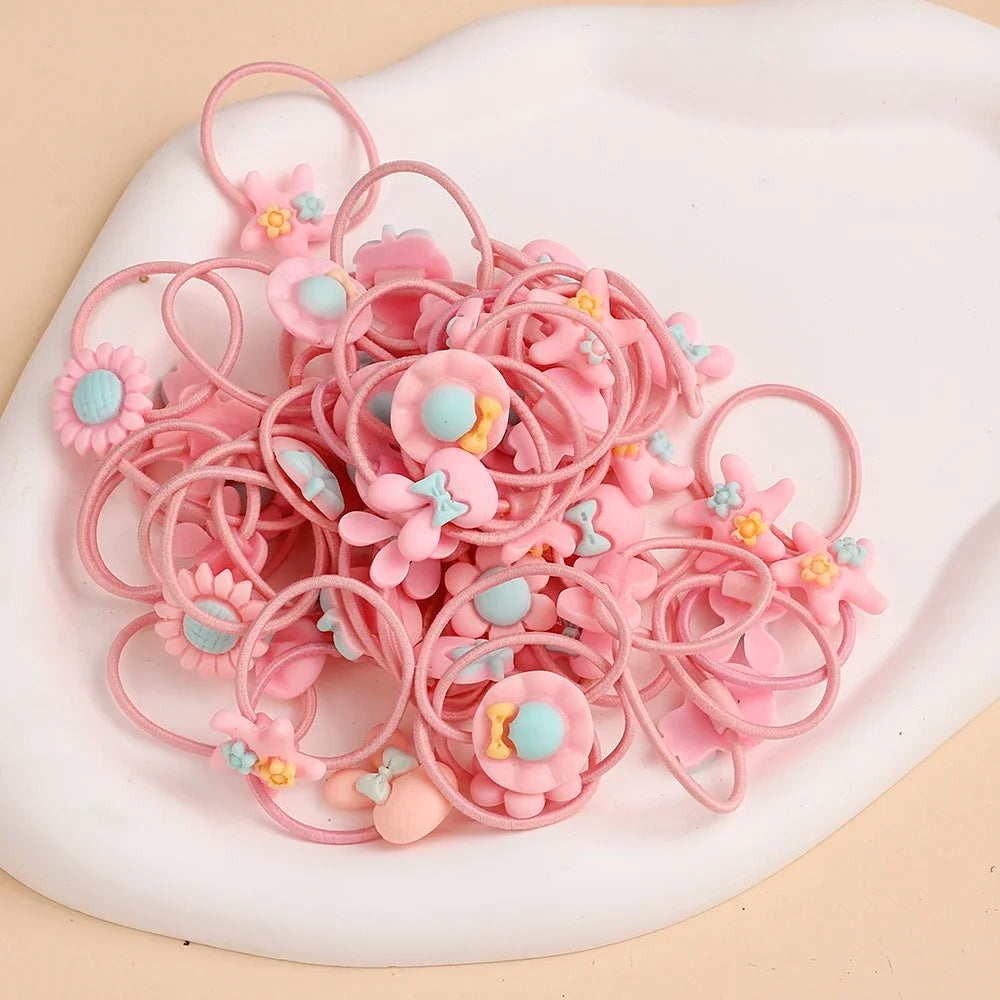 Baby Girls Small Tie Head Rope Children's Rubber Band Does Not Hurt Hair Elastic Hair Bands Kids Hair Chirp Scrunchies Headdress