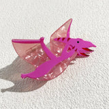 New Design Cartoon Dinosaurs Plastic Hair Clip Claw For Women Girls Fashion Funny Chameleon Ponytail Hairpin Hair Accessories