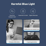 Round Square Frame Blue Light Blocking Glasses Japanese Style Unisex Non-Prescription Glasses Eyeglasses Frame