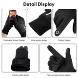 Winter Waterproof Women's Gloves Touchscreen Windproof Sports Fishing Driving Motorcycle Ski Non-slip Warm Cycling Men Gloves