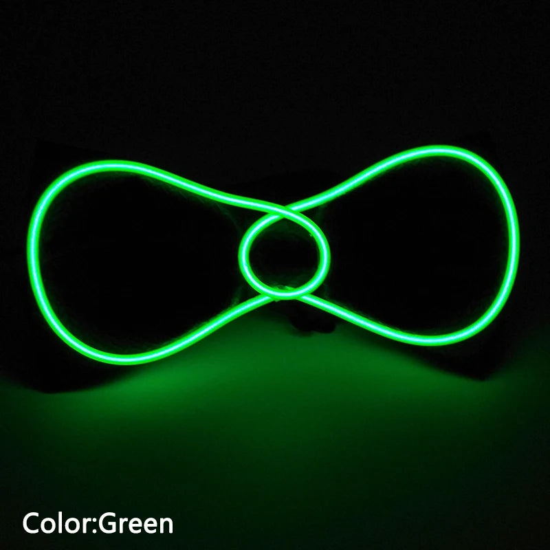 LED Acrylic Bow Tie Light up LED Men Bow Tie Luminous Bow tie Costume Men Ties DJ Dance Glow Decoration Novelty Gift LED Cravat
