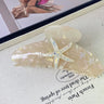 YHJ Starfish Hair Claw for Women Rhinestone Acetate Claw Clip Vacation Jewelry Hair Clip Trendy Claw Clips Hair Accessories