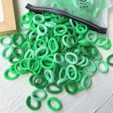 50/100Pcs Colorful Basic Nylon Ealstic Hair Ties for Girls Ponytail Hold Scrunchie Rubber Band Kid Fashion Hair Accessories