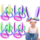 Fun Easter Throwing Game Inflatable Bunny Egg Rabbit Ears Hat Toss Game Kids Halloween Party Decor Favors Indoors Outdoors Games