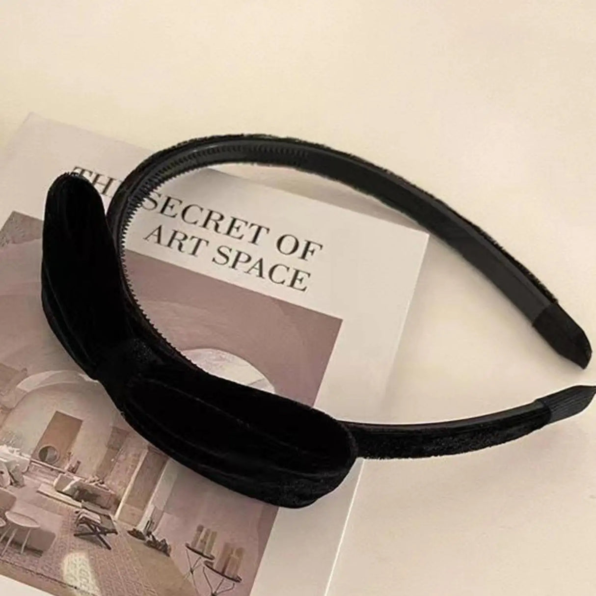 Women Velvet Bowknot Hairbands Red Black Elegant Party Headbands Korean Headwear Vintage Head Hoop Photo Props Accessories
