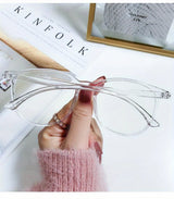 2/3PCS Blue Light Blocking Glasses - Fashion Oversized Frame Glasses Round  Eyeglasses,  Computer Gaming Glasses for Women/Men