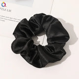 Silk Hair Scrunchies Elastic Hair Bands Not Hurt Hair Women Elegant Headwear Hair Ties Ponytail Holder Hair Rope Rubber Bands