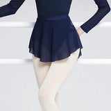 Women Ballet Skirts Dance Short Skirts High Slit Skirt Ballerina Adult Teen Ballet Dancing Dress Soft Mesh Elastic Dance Skirt