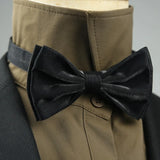 4 Styles Solid Color Black White Wine Bow Ties New Ribbon Gilded Butterfly Double Layered Wedding Party Bowknot Tuxedo Cravat