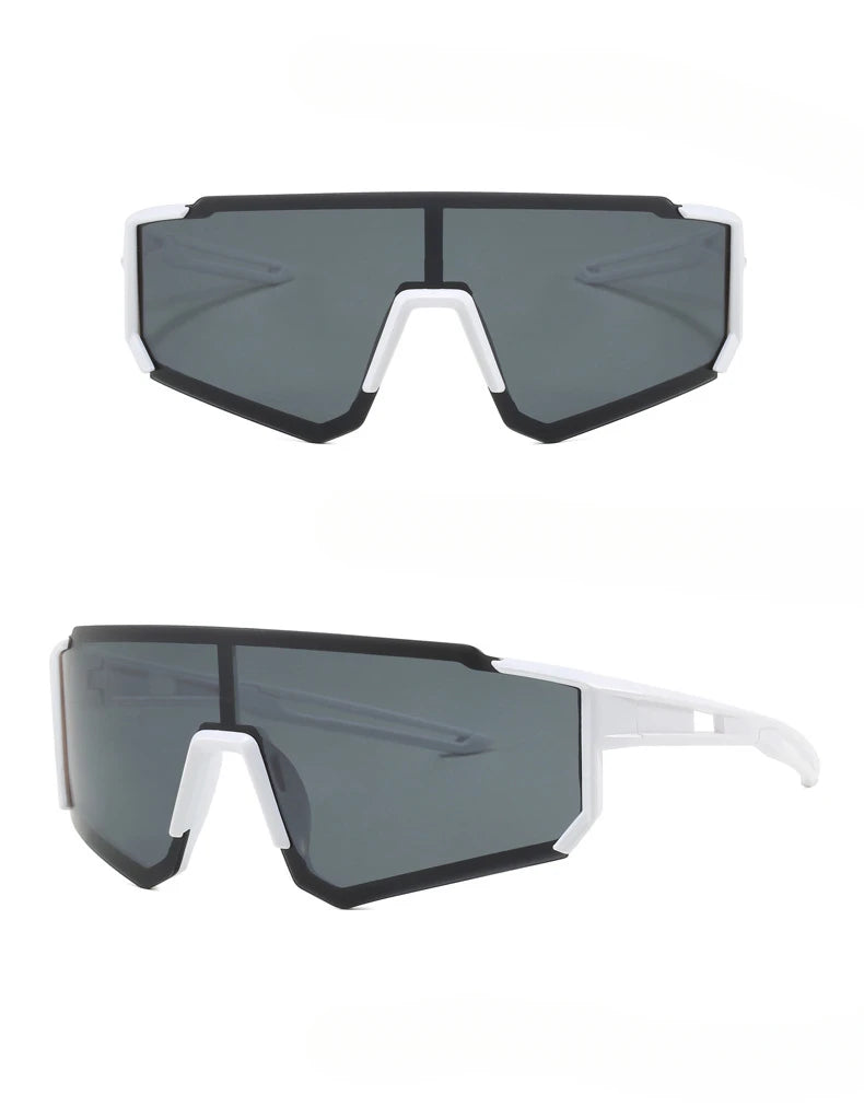 New Style Wrap-around Fashion Sports Glasses For Men And Women,Mirrored,Reflective Lenses,Outdoor Activities Like Cycling,Skiing