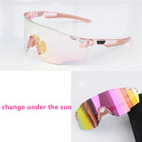 1 Lens NRC Cycling Sunglasses UV400 TR90 Sports Bicycle Glasses MTB Mountain Bike Fishing Hiking Riding Eyewear for Men Women