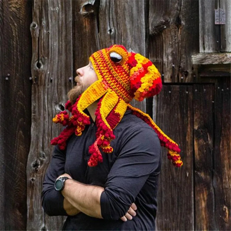 Hat Unisex Cthulhu Style Adult Party Funny Octopus Headgear Creative Holiday Gift Tricky Woolen Hat