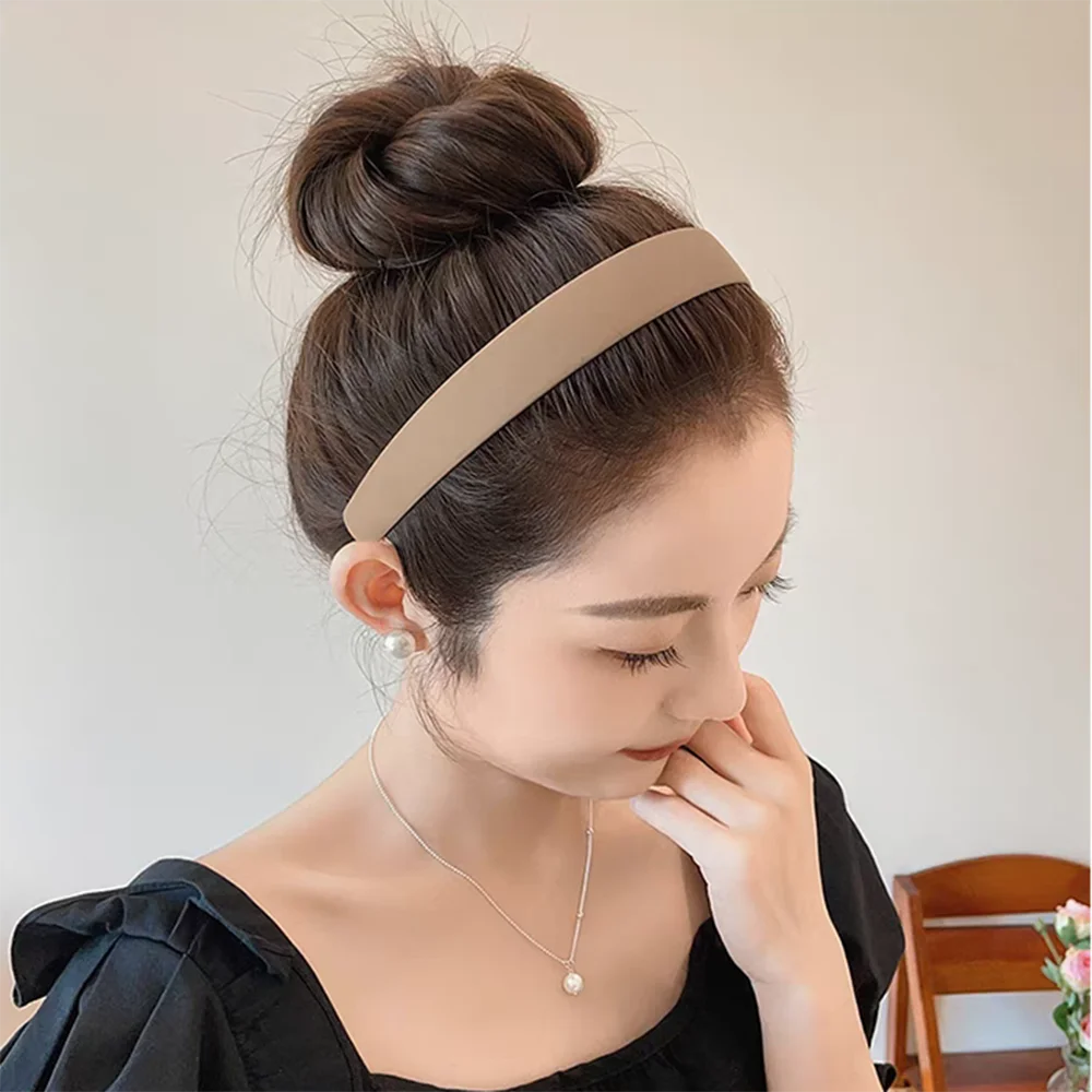 3pc European and American Black Khakistyle  Hairbands Headbands for Women Girls Men Sport Washface Korean Hair Accessories Tool
