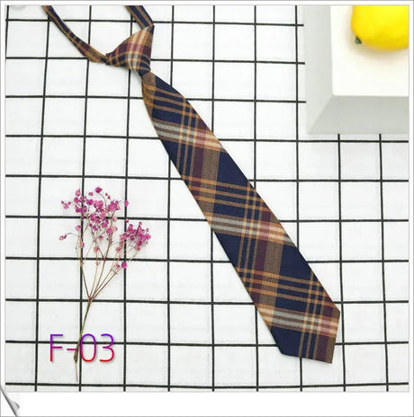 Fashion галстук женский Shirt Necktie Women College Style JK Plaid Uniform Detachable Collars Removable Ties Apparel Accessories