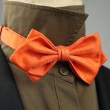 4 Styles Solid Color Black White Wine Bow Ties New Ribbon Gilded Butterfly Double Layered Wedding Party Bowknot Tuxedo Cravat