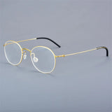 Thititanium Glasses Frame Men Denmark Brand 5504 Women Eyeglasses Thin Rim Screwless Ultralight Classics Round Eyewear 2025 New