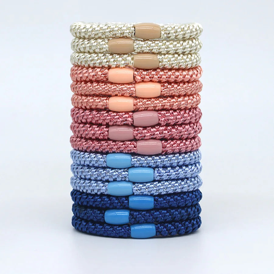 Hair Ties for Girls Women,  15 Pcs Elastics Hair Bands Ponytail Holders for Thick Hair, No Damage No Crease Hair Elastics