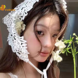 Flower Headscarf Headbands Knitting Hairband For Women Bandanas Headwear Fashion Girls Headband Hair Accessories