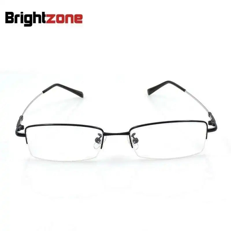 Titanium Metal Alloy flexible Half-rim optical eye glasses frames spectacle frame points prescription eyeglasses oculos de grau