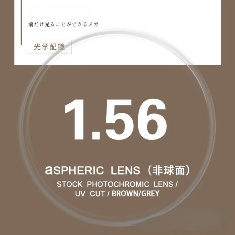 Optical 1.61/1.67/1.74 Glasses Lens Ultra-thin Aspheric Colour Changing Myopia Lenses UV Grey Teal Wholesale Eyelasses Lens