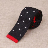 Men's Suits Knit Tie Plain Necktie For Wedding Party Tuxedo Casual Dots Woven Skinny Gravatas Cravats Accessories 25colors