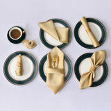 12Pcs 30X30cm Satin Table Napkin Soft Handkerchief Romantic Wedding Banquet Square Table Napkins Dinner Party Decoration